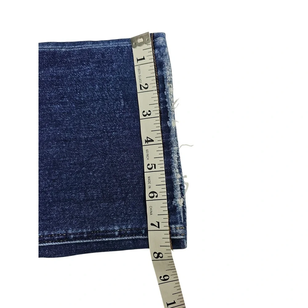 Mica Straight Leg Distressed Medium Wash Jeans Womens 30